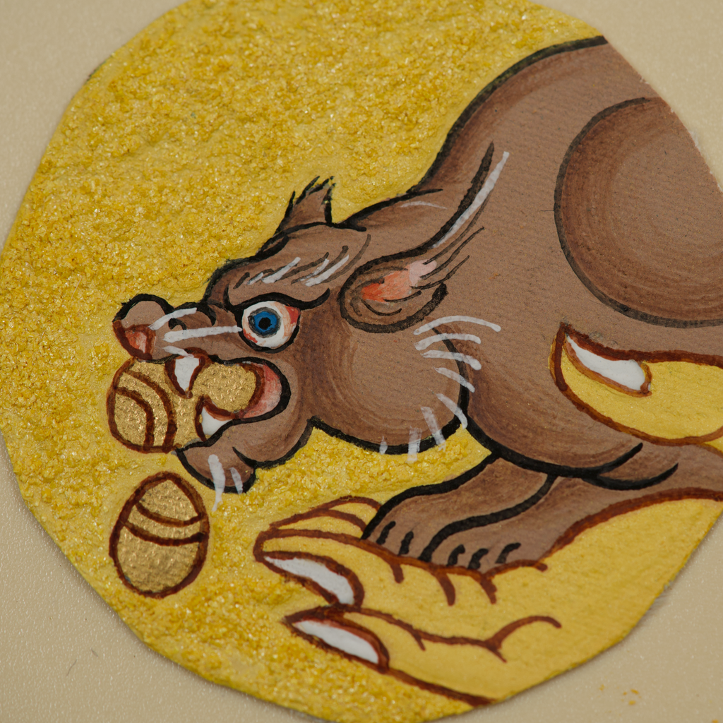 Mongoose Circular Thangka Pendant · Object 208