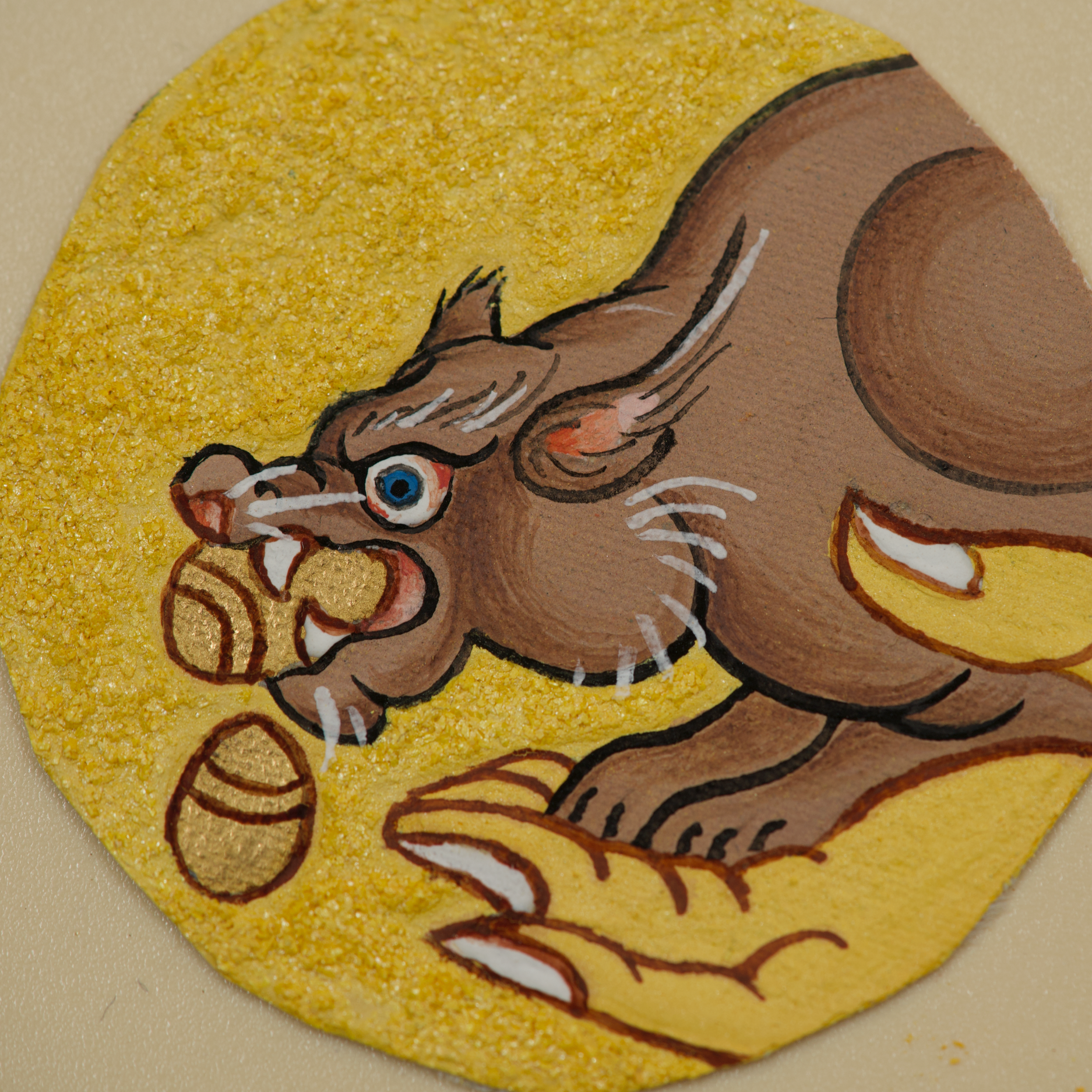 Mongoose Circular Thangka Pendant · Object 208
