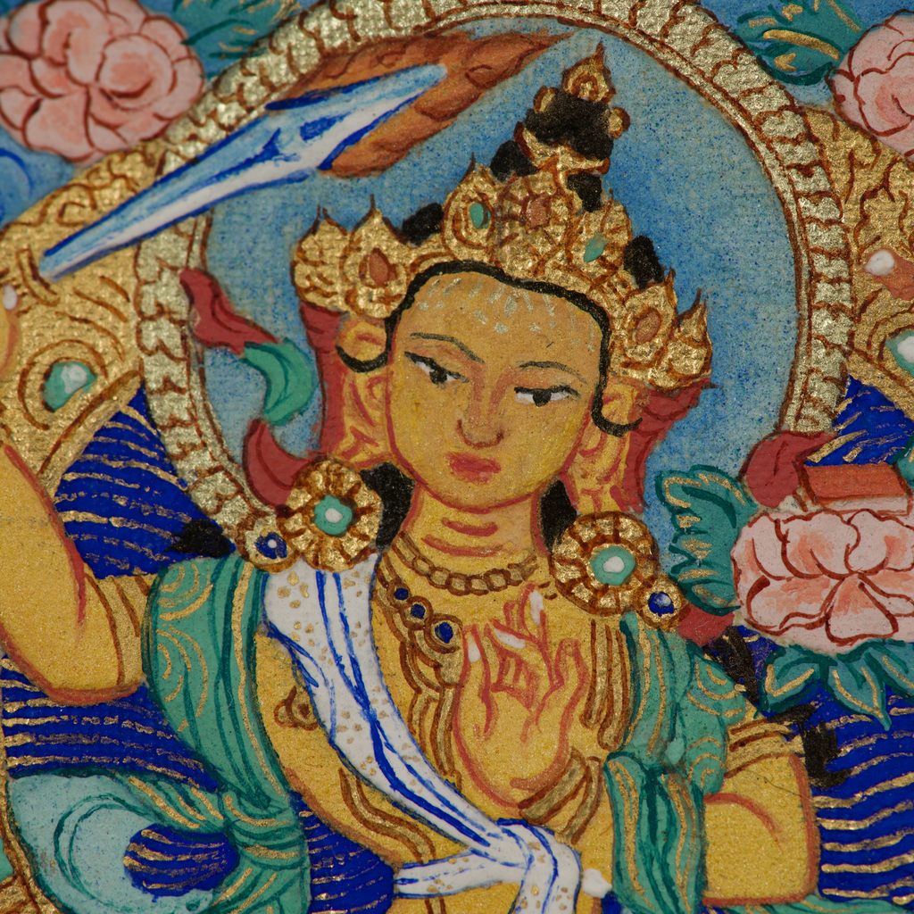 Manjushri Thangka Pendant · Object 206