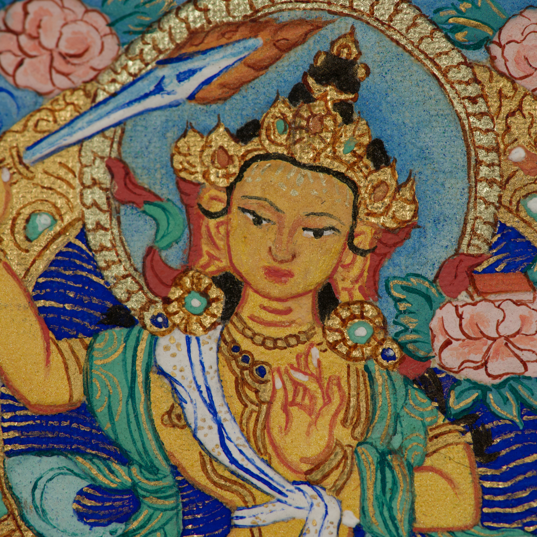 Manjushri Thangka Pendant · Object 206
