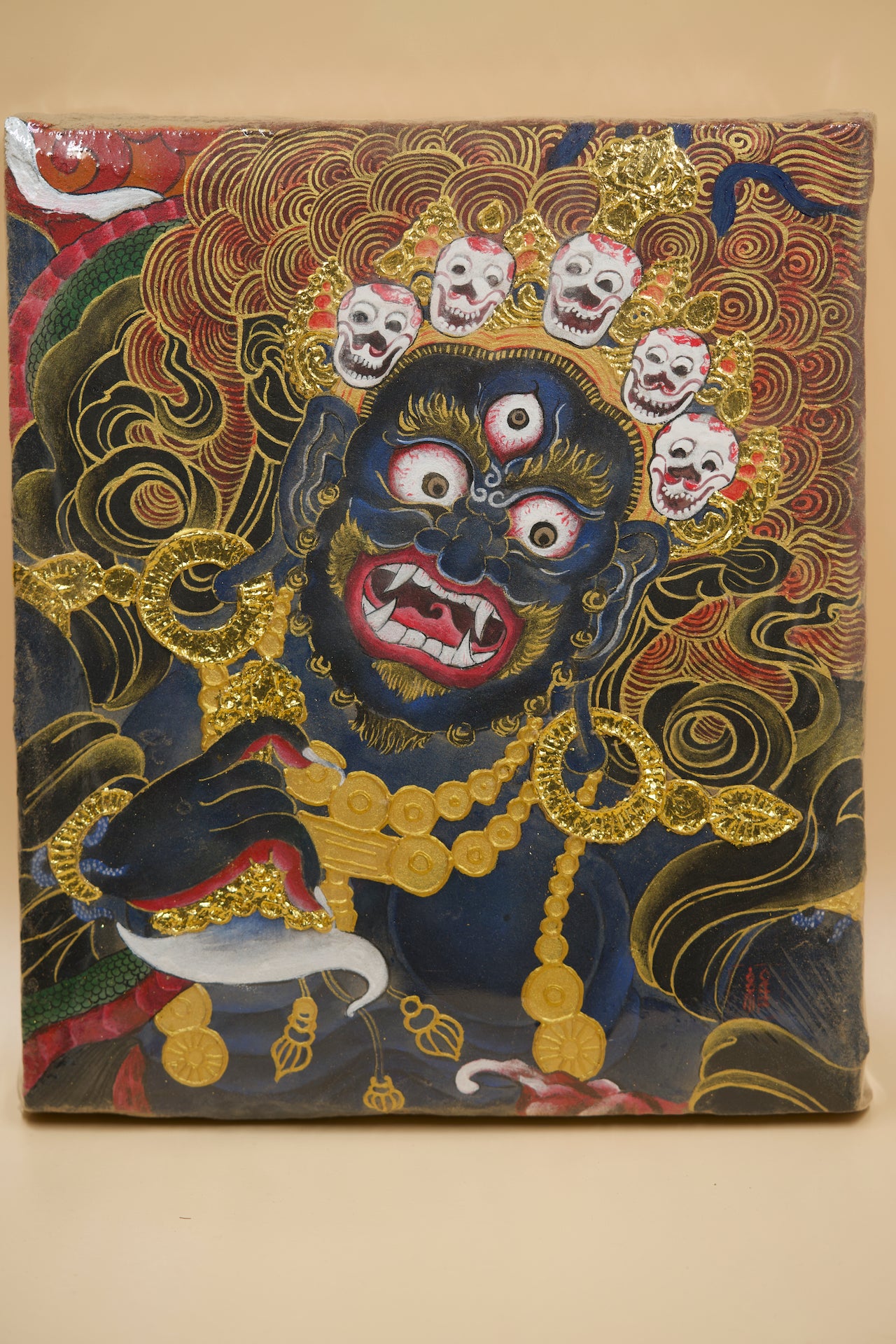 Mahakala Clay Relief Painting · Object 001