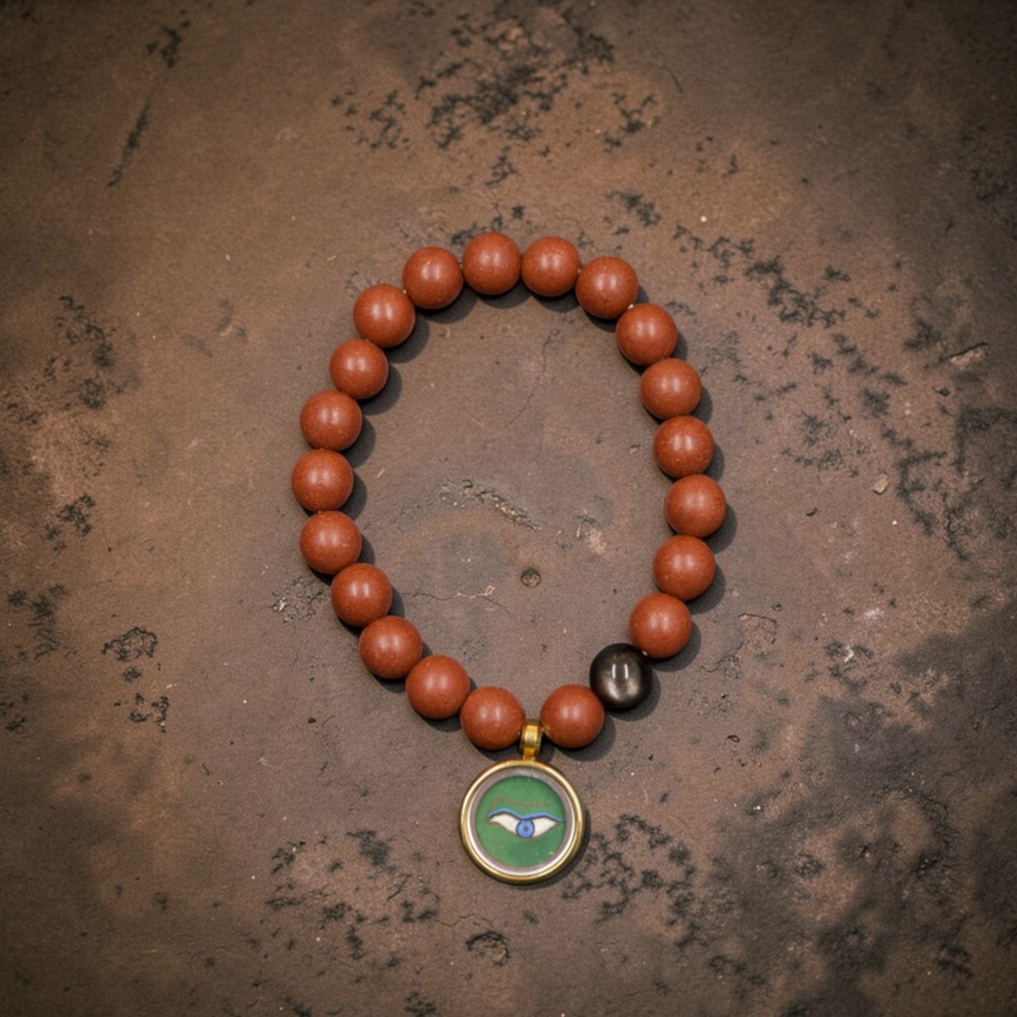 Tibetan Herbal Prayer Bead Bracelet · Object 104