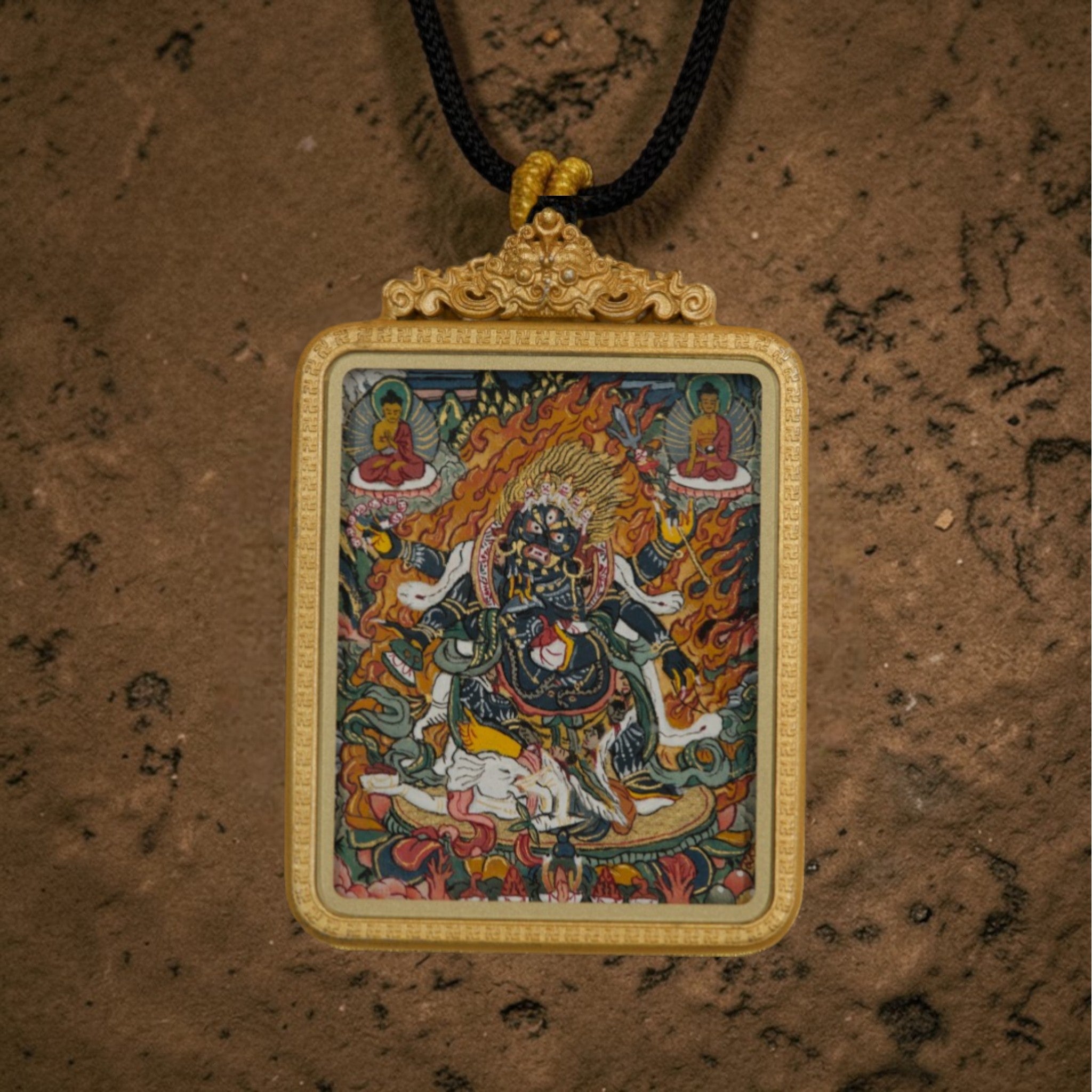 Mahakala Thangka Pendant · Object 201