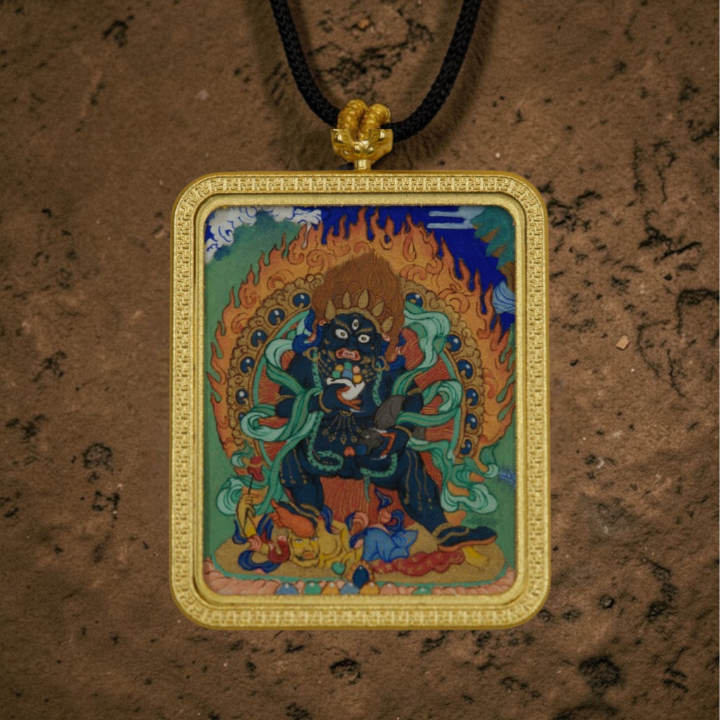 Black Jambhala Thangka Pendant · Object 202