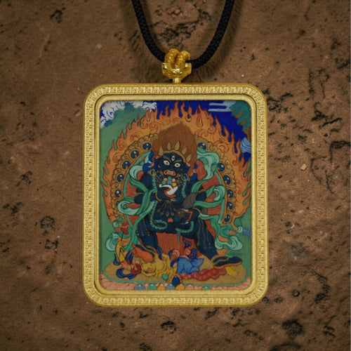 Black Jambhala Thangka Pendant · Object 202