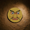 Yellow Jambhala Face Circular Thangka Pendant · Object 209