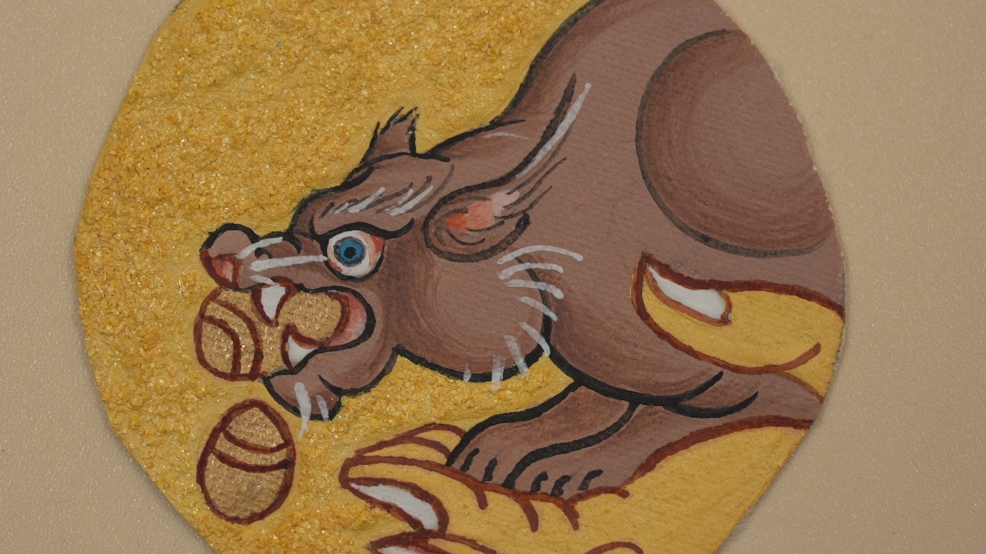 Mongoose Circular Thangka Pendant · Object 208