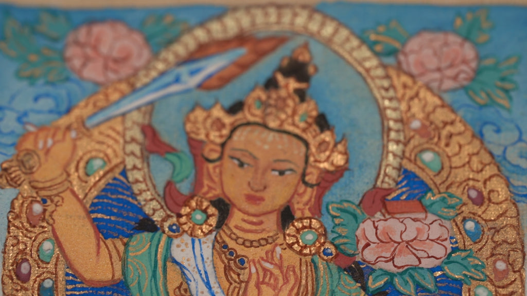 Manjushri Thangka Pendant · Object 206